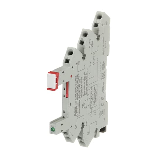 Relaissockel 1We, A1-A2=6-24VDC, 250VAC Federzuganschluss