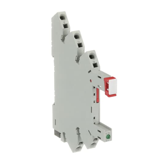 Relaissockel 1We, A1-A2=6-24VDC, 250VAC Federzuganschluss