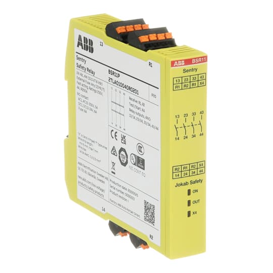 SAFETY RELAY Erweiterungsrelais 24 V DC Relaisausgänge 4 NO, PushIn
