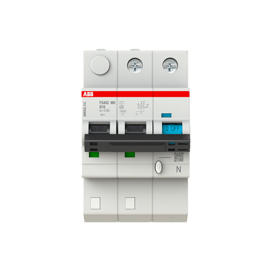 Disjoncteur FI/LS 2P+N, 10 A, caractéristique B, 16A, 30 mA type F SMISSLINE TP