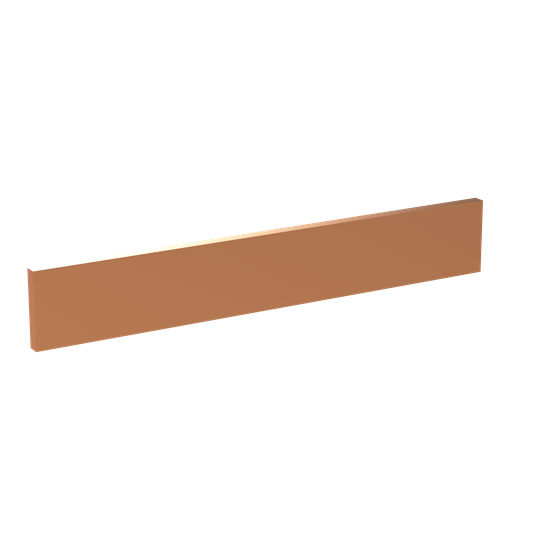 Barre de collecteur en cuivre 30x5 mm, longueur : 195 mm, barre de cuivre, livraison à l'unité