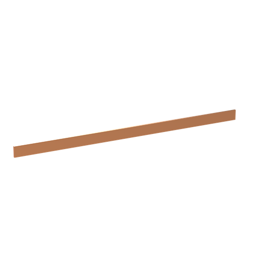 Barre de distribution en cuivre 30x5 mm, longueur : 695 mm, barre en cuivre, livraison à l'unité