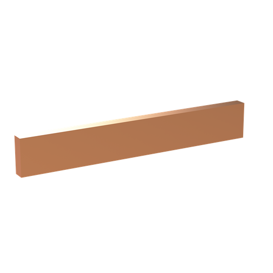 CU-Schiene 30x10 mm, L:201mm, Kupferschiene, lose Lieferung