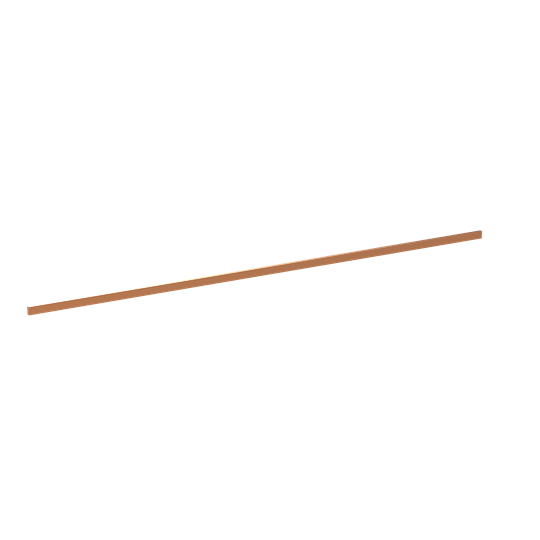CU-Schiene 12x5 mm, L:777mm, Kupferschiene, lose Lieferung