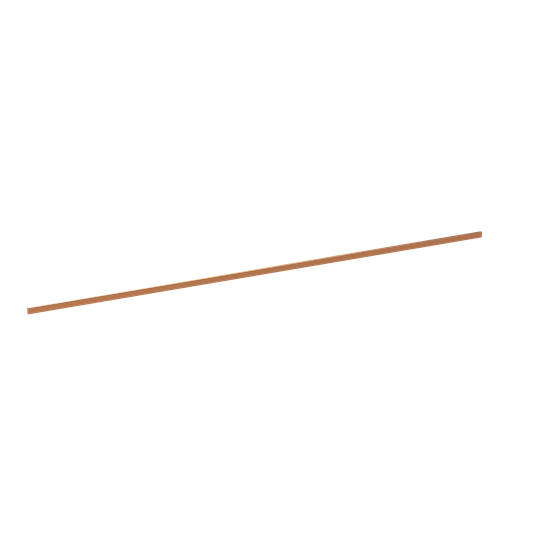 CU-Schiene 12x5 mm, L:1027mm, Kupferschiene, lose Lieferung