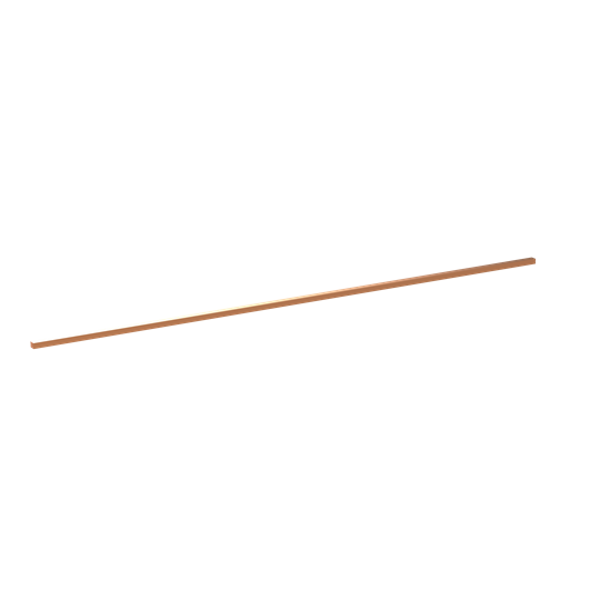 Barre de bus en cuivre 12x10 mm, longueur : 997 mm, barres de cuivre, monté