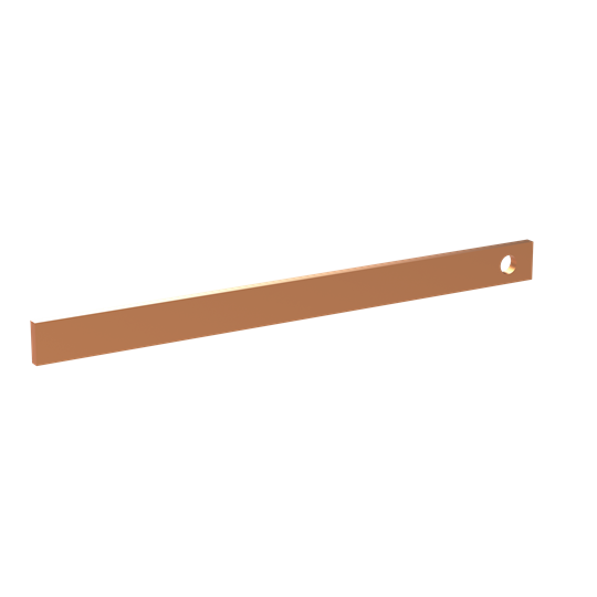 CU-Schiene 20x5 mm, L:277mm, Kupferschiene, lose Lieferung