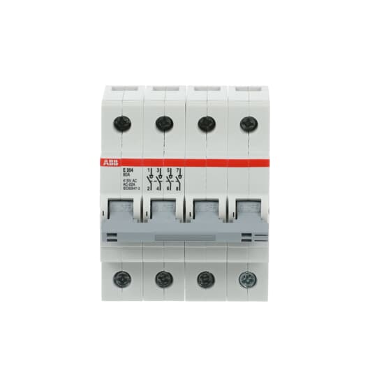 Interrupteur de coupure 4P, 80 A, commande grise, changement d'origine + catégorie d'utilisation 2CDE284001R1080