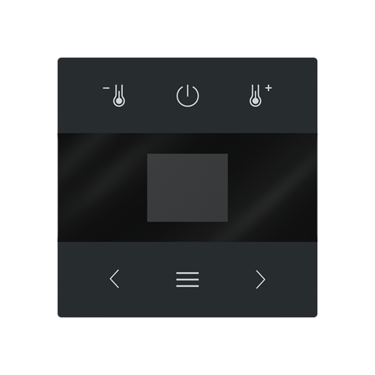 Zentralscheibe für Raumtemperaturregler mit Display Bluetooth Busch-art linear®