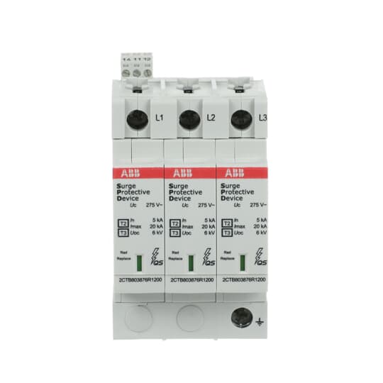 SPE Type 2 pour 230/400V TN-C 3P, Imax 20kA, In 5kA, Up 0,9kV, TS Telesignal