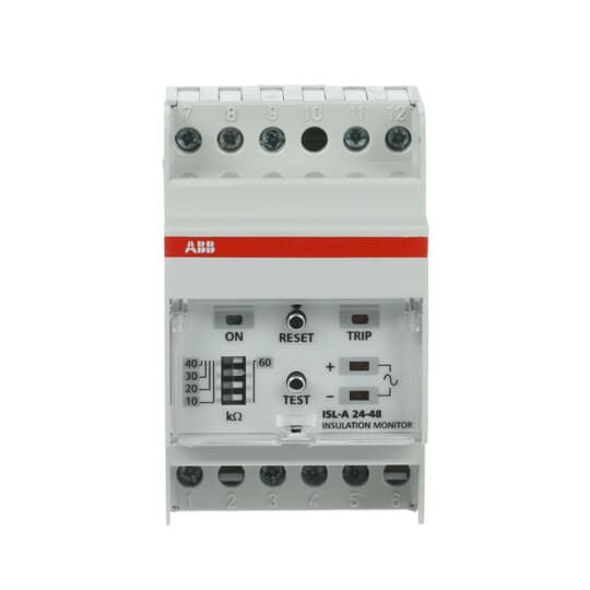 Isolationswächter, LED 24-48 V AC/DC, Schwellwerte einstellbar