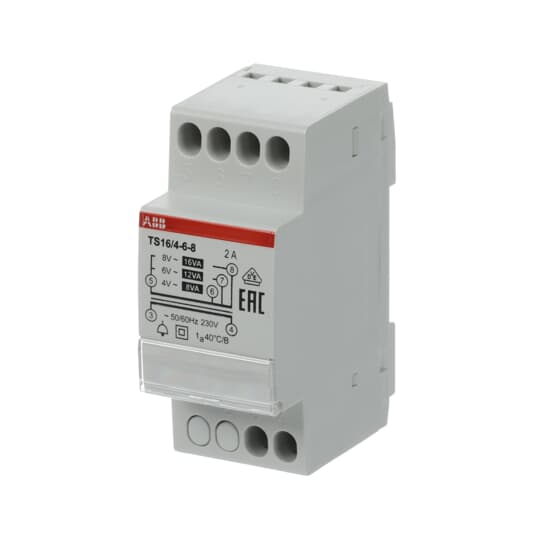 Klingeltransformator 16 VA, 4-6-8 V AC