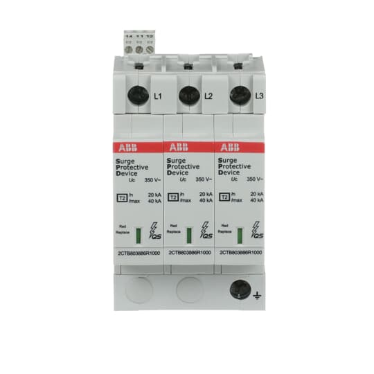 SPD Type 2 pour 230/400V TN-C 3P, Imax 40kA, In 20kA, Up 1,5kV, TS Telesignal