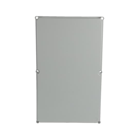 Couvercle 600x370x45mm Polyester, RAL7035 gris avec vis de couvercle