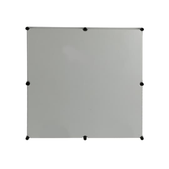 Couvercle 600x600x45mm Polyester, RAL7035 gris avec vis de couvercle
