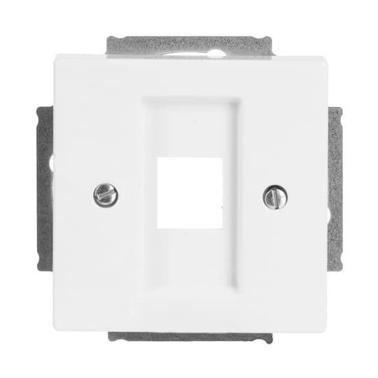 Zentralscheibe Modular-Jack-Einsatz, Keystone 1-fach studioweiß - Plattform 63