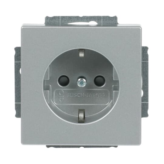 SCHUKO® Steckdosen-Einsatz Safety+ alusilber - Plattform 63