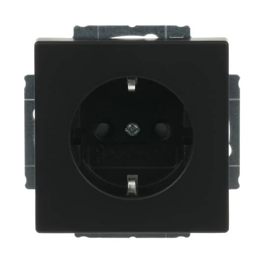 SCHUKO® Steckdosen-Einsatz Safety+ schwarz matt - Plattform 63