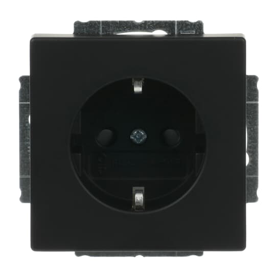 SCHUKO® Steckdosen-Einsatz Safety+ ohne Spreize schwarz matt - Plattform 63