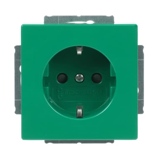 SCHUKO® Steckdosen-Einsatz Safety+ grün - Plattform 63