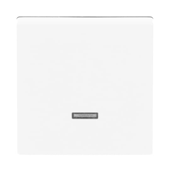 Bedienelement für Schalter/Dimmer Einzeltaster mit Glimmlampe studioweiß -