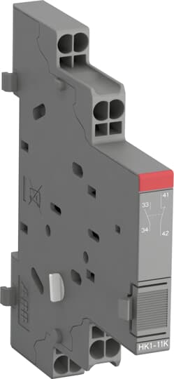 Hilfsschalter 1S+1Ö mit Push-In Klemmen, rechtsseitiger Anbau