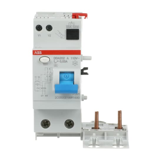 Bloc FI Type A 110V RCU, 2P, 63A, 30mA, pour réseau AC 110V