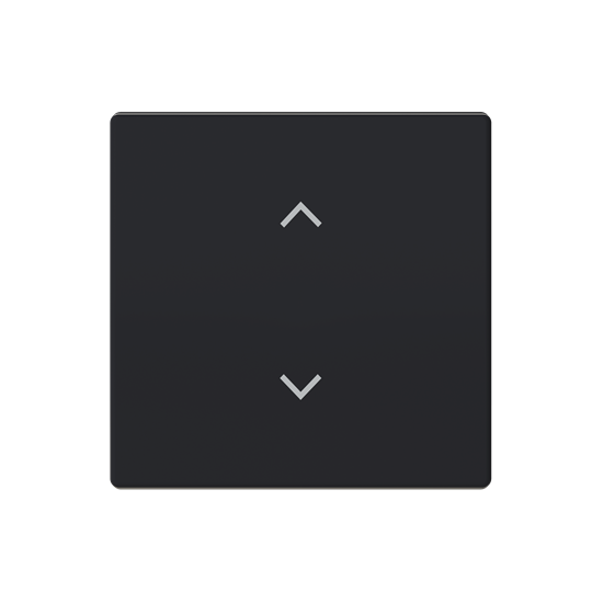 Wippe mit Aufdruck Symbol "Jalousie" für Smart Switch 1-fach schwarz matt -