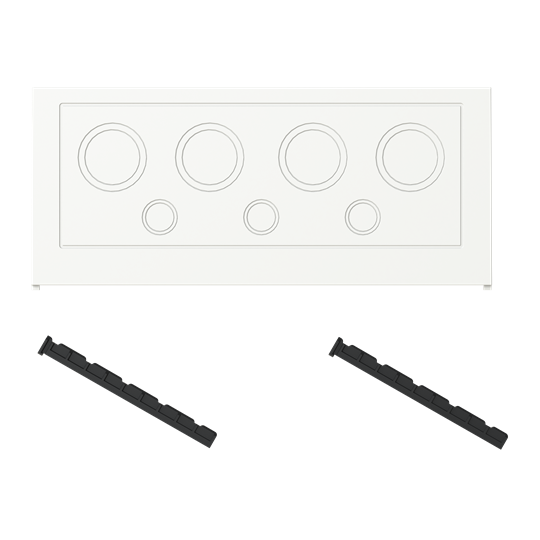 Flasque 320, 4xM40/M32+3xM20 VMS30 Flasque avec fixation VE 1