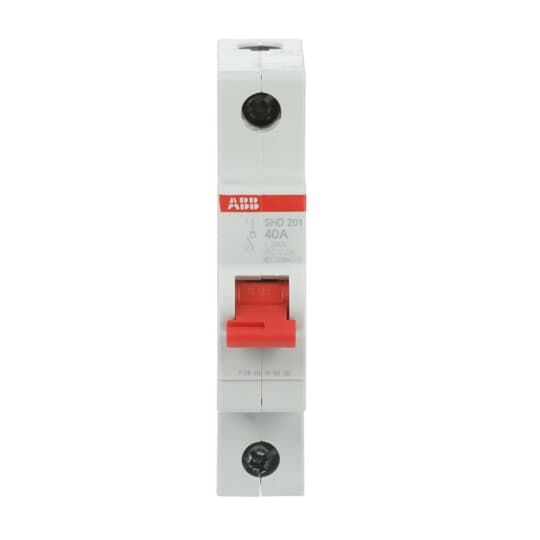 Interrupteur de charge 1P, 40 A, sans accessoires montables
