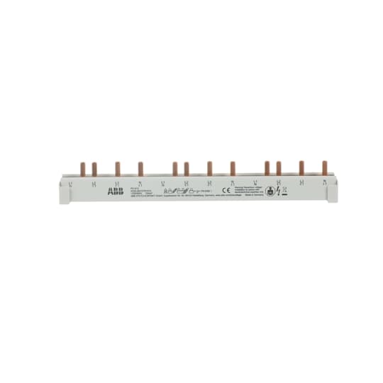 Barre de distribution 4Ph., 12 broches, 10mm2 ordre de phase L1-L2-L3-N-L1-L2-…