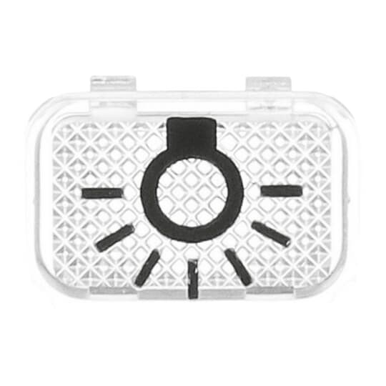 Tastersymbol, transparent Licht