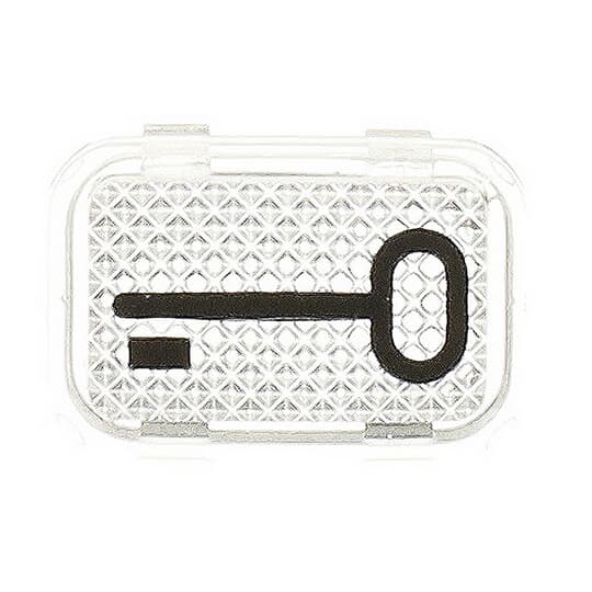 Tastersymbol, transparent Schlüssel