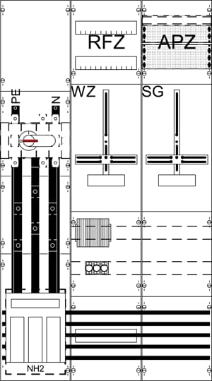 Panneau de mesure pour transformateur