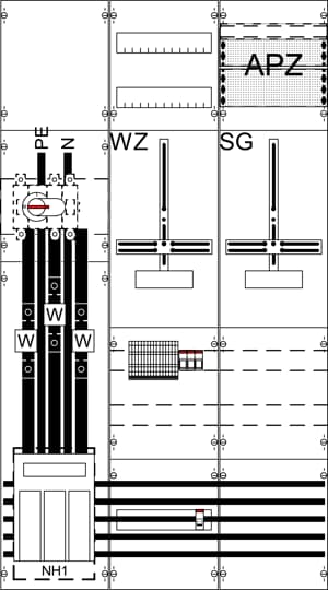Panneau de mesure pour transformateur