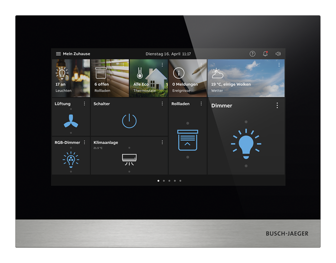 IP Touch 7", LAN + Wi-Fi, schwarz