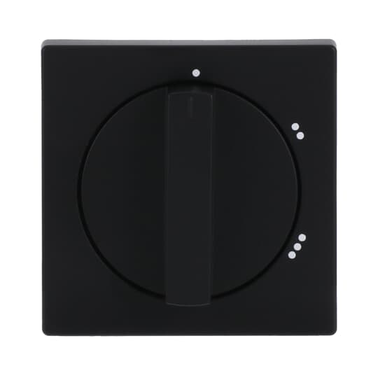 Zentralscheibe mit Drehgriff mit Aufdruck Symbol "1-2-3" für Stufenschalter,