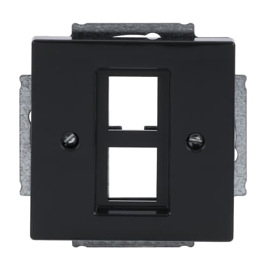 Zentralscheibe Modular-Jack-Einsatz, Keystone 2-fach anthrazit - Plattform 63