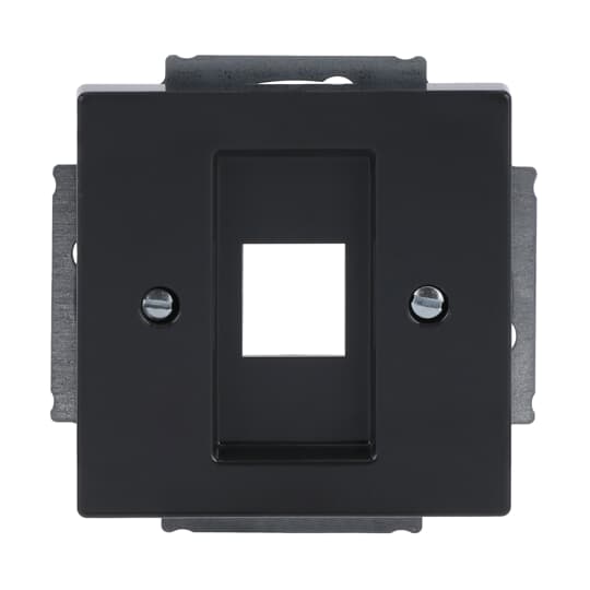 Zentralscheibe Modular-Jack-Einsatz, Keystone 1-fach anthrazit - Plattform 63