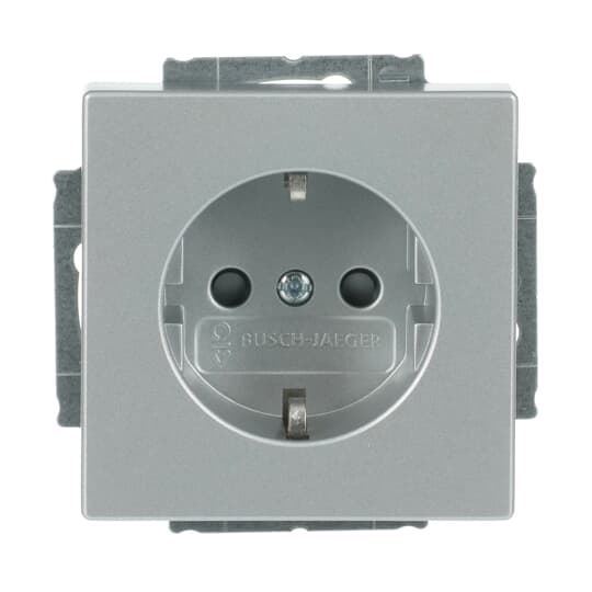 SCHUKO® Steckdosen-Einsatz Safety+ ohne Spreize alusilber - Plattform 63
