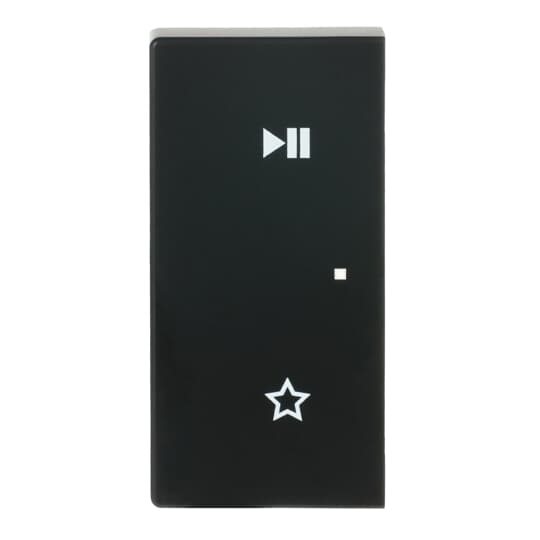 Wippe 2-fach links, mit Symbol "Play/Pause"
