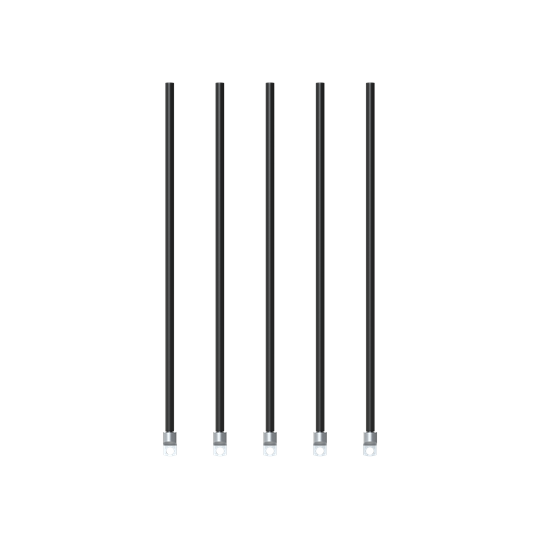 Kit de connexion de câble 130A 50cm unilatéral avec cosse M10 5 pièces = 1 set