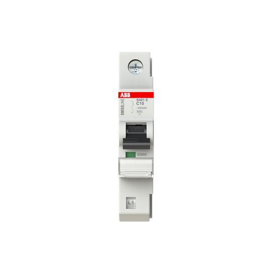 Disjoncteur C-Char., 10 A, 6 kA, 1P, enfichable