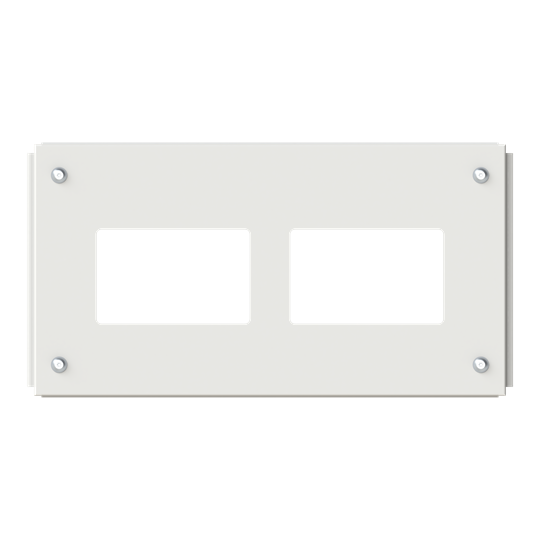 Platine de recouvrement 2FB/T3 pour brides TZ, montée sur armoire TriLine, accessoires