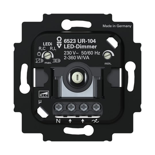 LED-Dimmer 2+3 Draht mit N-Klemme ohne Spreize