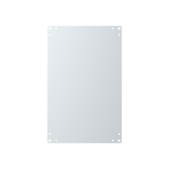 Plaque de montage 550x350 en acier galvanisé Sendzimir 2mm pour ARIA 64