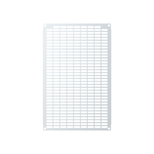 Plaque de montage 550x350 avec perforation, acier inoxydable 1,5 mm pour ARIA 64