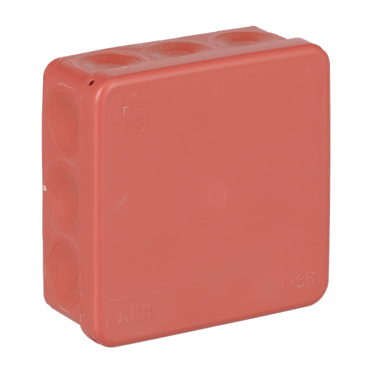 Kabelabzweigdose IP65 86mm x 86mm rot