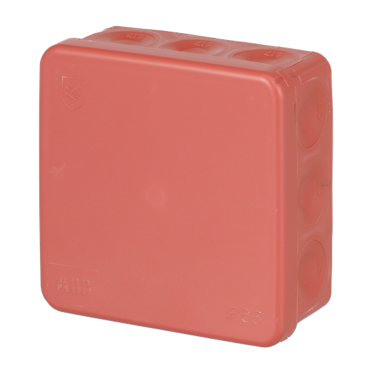 Kabelabzweigdose IP65 86mm x 86mm rot
