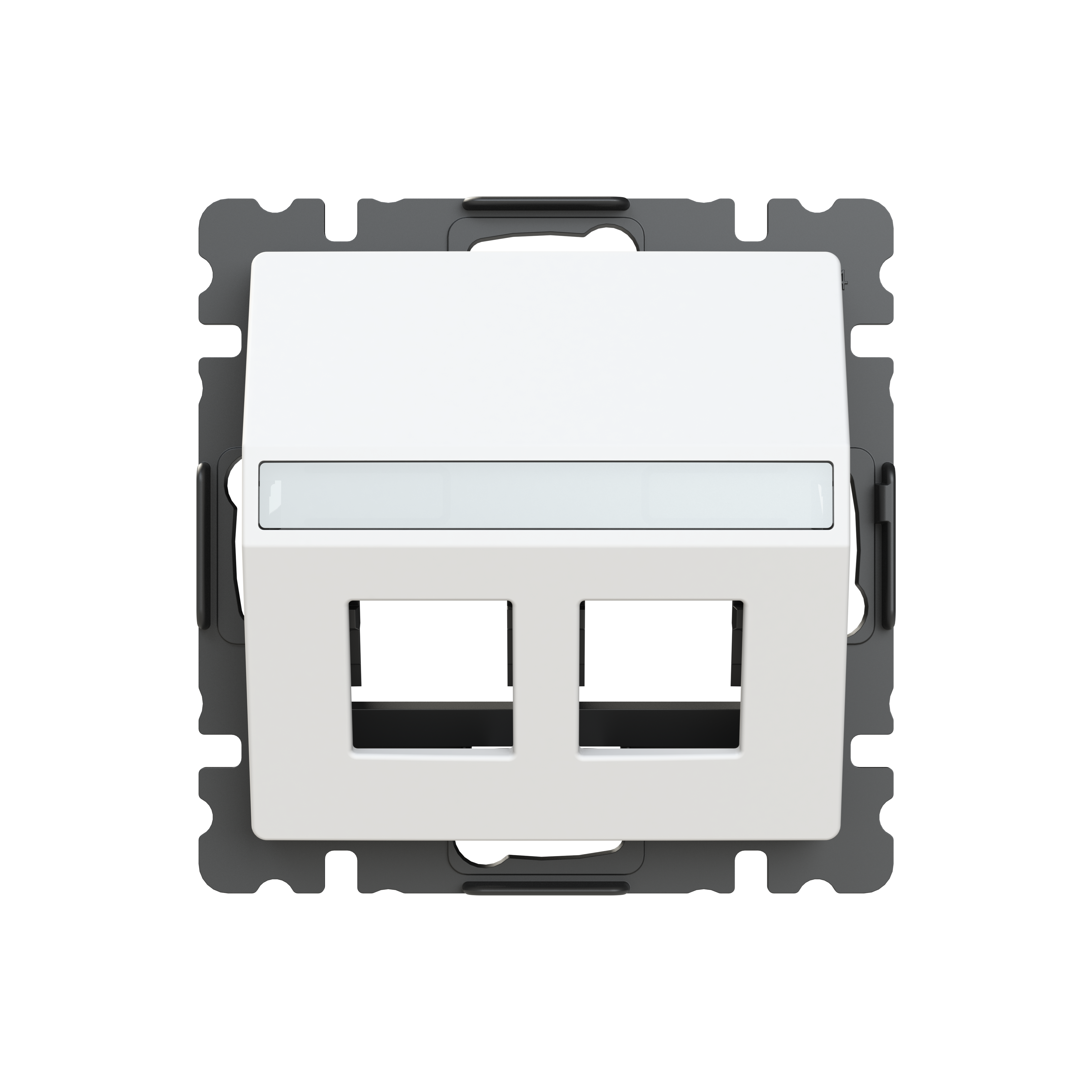 Zoni fedlap 2xRJ45-csatlakozóhoz műanyag 5014T-A00418 240 ABB